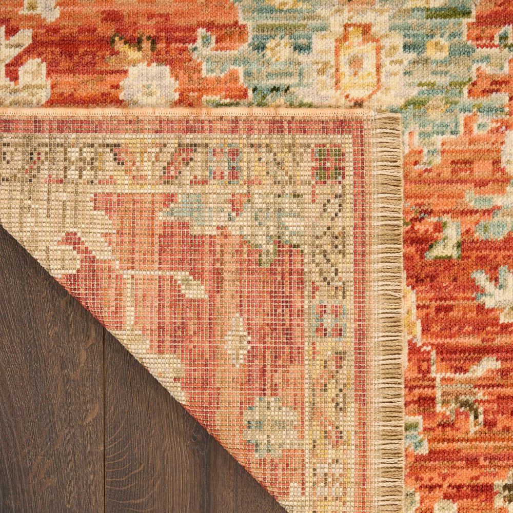 Nourison Antique Bloom Brick 9' x 12' Area Rug, , large