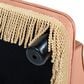 Jennifer Taylor Home Duchess 33" Medium Princess Pet Bed Sofa with Fringe Skirt in Peach Orange, , large