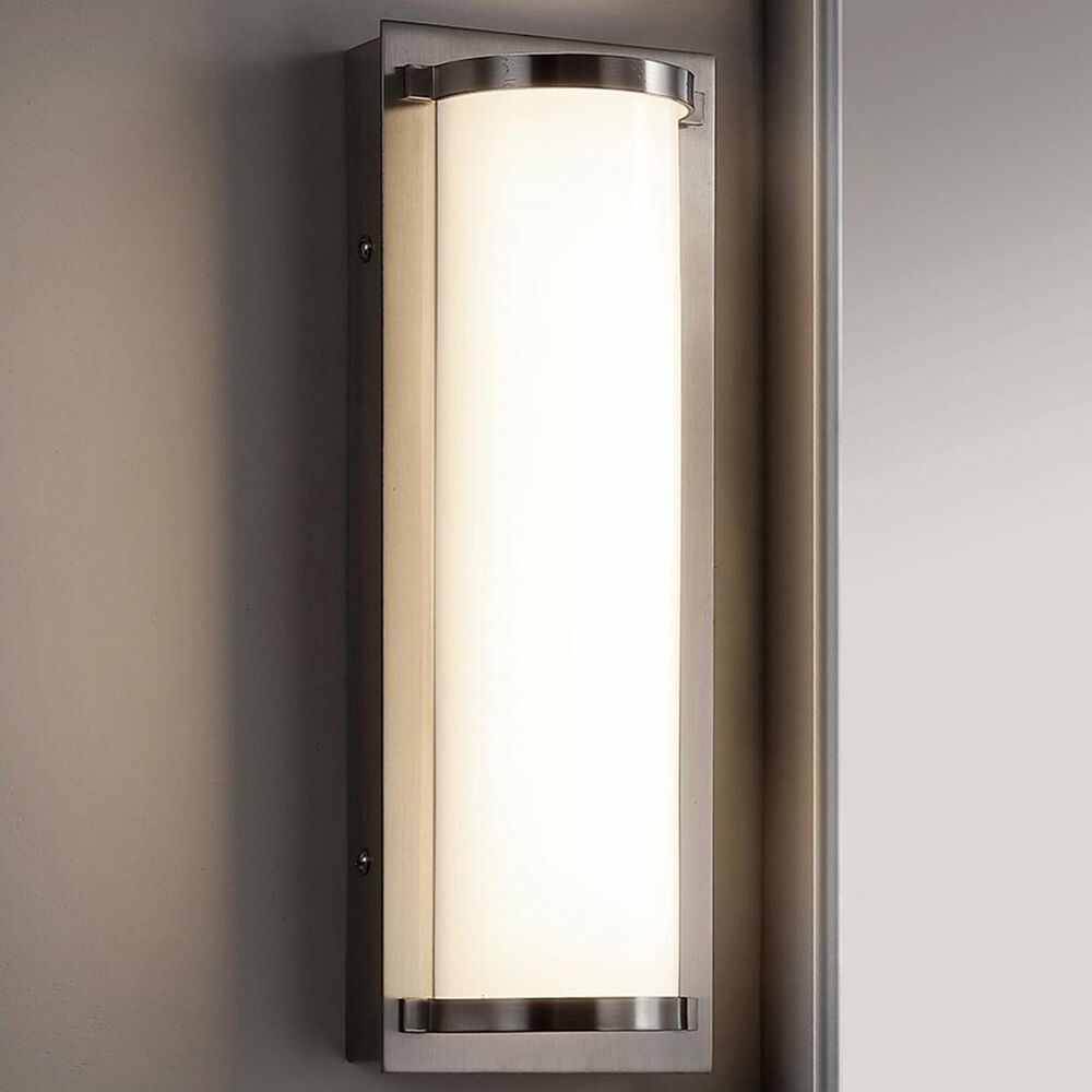 Safavieh Luka Bathroom Sconce in Brush Nickel/White, , large