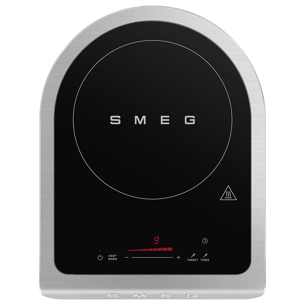 SMEG 12" Portable Induction Cooker in Jade Emerald Green, Grey and Black, , large