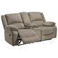 Ashley Draycoll Double Reclining Loveseat with Console in Pewter, , large