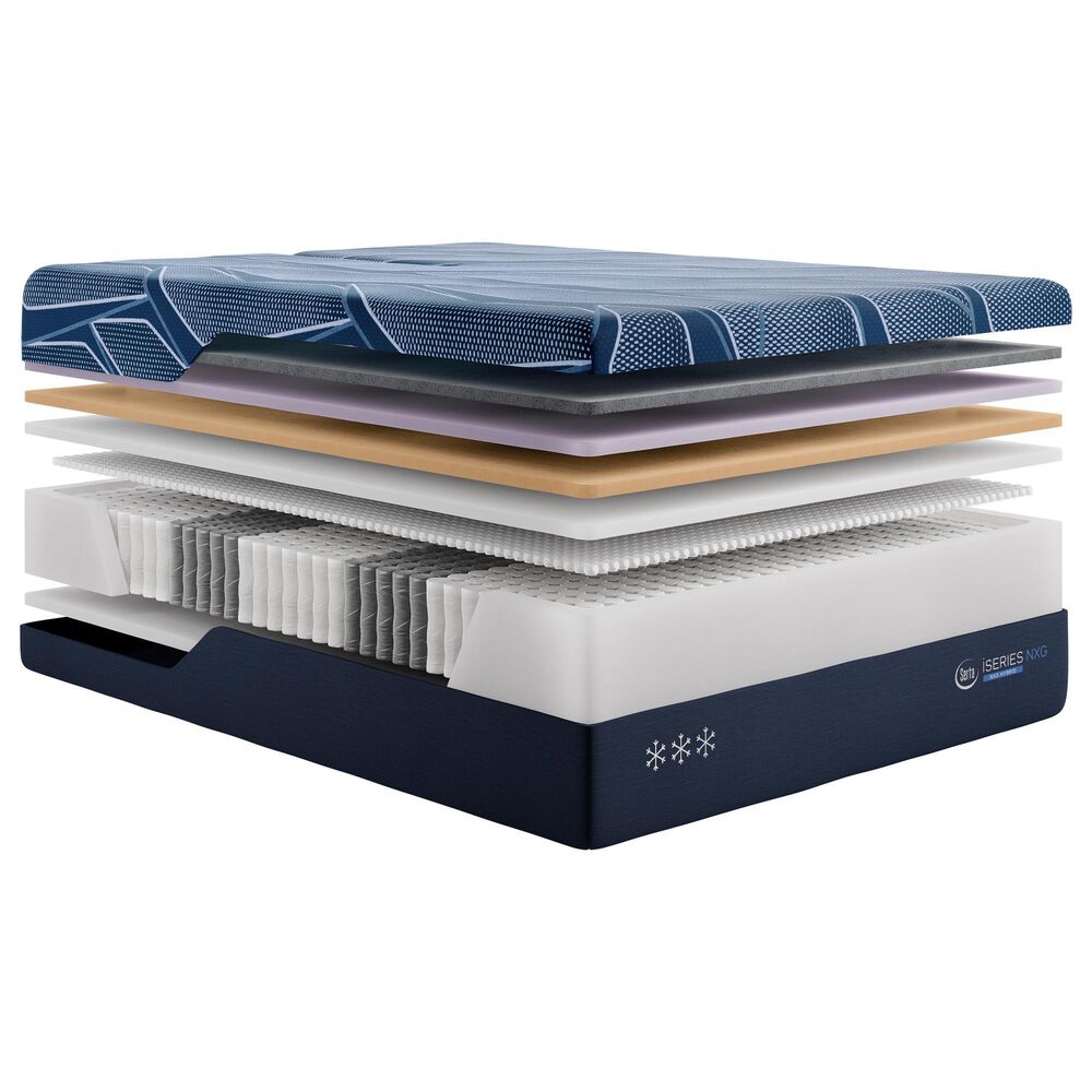 Serta iSeries NXG 3500 Firm Hybrid California King Mattress with Low Profile Box Springs, , large