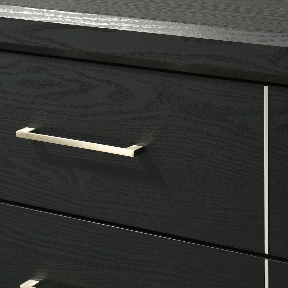 Crown Mark Charlie 4-Drawer Chest in Charcoal, , large