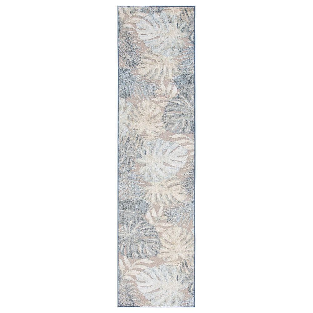 Safavieh Sarasota 2"3" x 9" Light Green and Brown Indoor/Outdoor Runner, , large