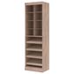 Bestar Pur 25" Closet Organizer in Rustic Brown, , large