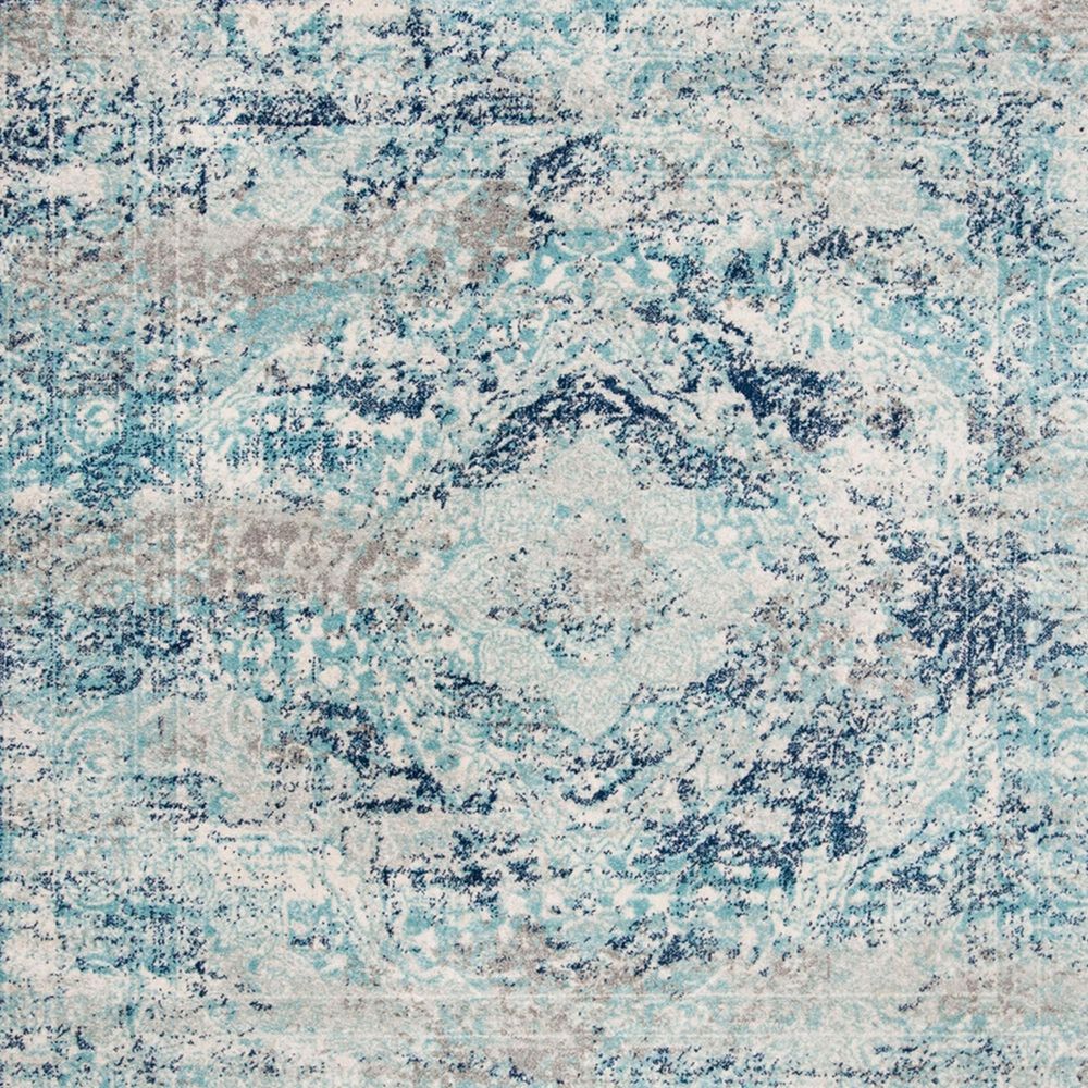 Safavieh Madison MAD152M 5'3" x 7'6" Ivory and Blue Area Rug, , large