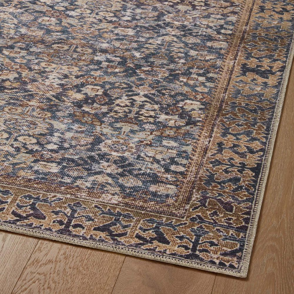 Amber Lewis x Loloi Georgie 3&#39; x 12&#39; Denim and Spice Runner, , large