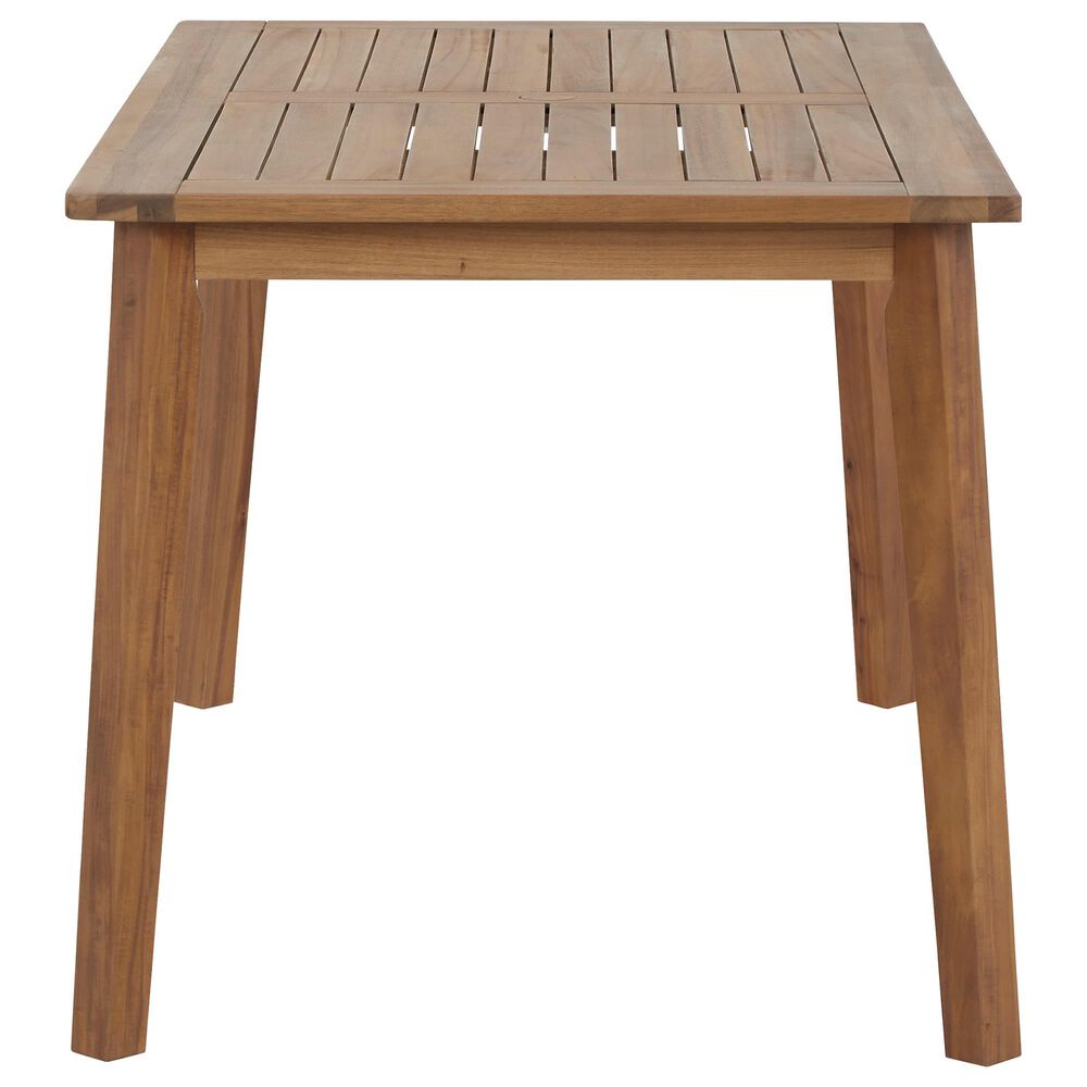Ashley Janiyah Patio Dining Table in Light Brown, , large