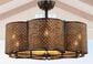 Lite Source Weeco Fandelier with Remote in Rattan, , large