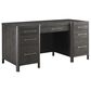 Riva Ridge Sloane 66" Executive Desk in Mink, , large