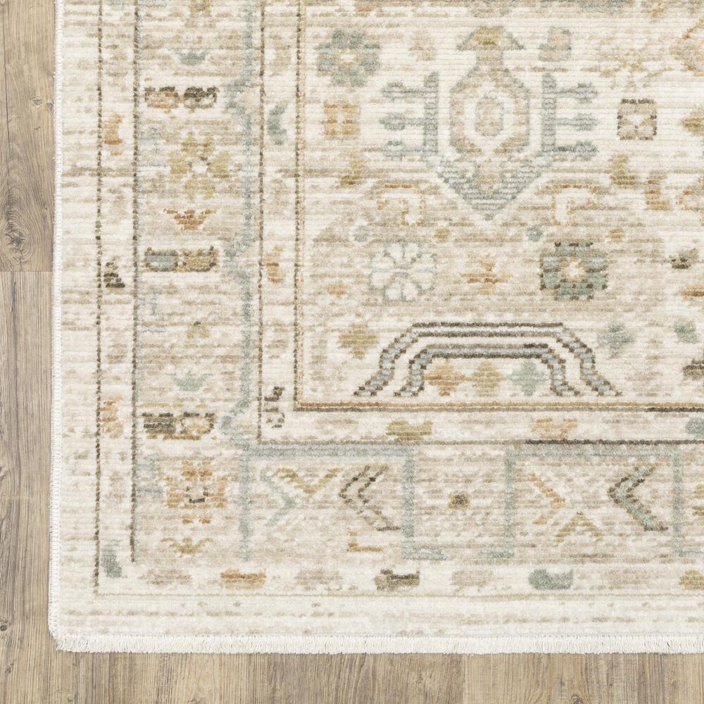 Oriental Weavers Lola LLA08 Blue and Beige 5'3" x 7'6" Area Rug, , large