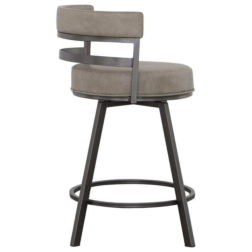 Steve Silver Gene Swivel Counter Stool in Charcoal, , large