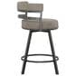 Steve Silver Gene Swivel Counter Stool in Charcoal, , large