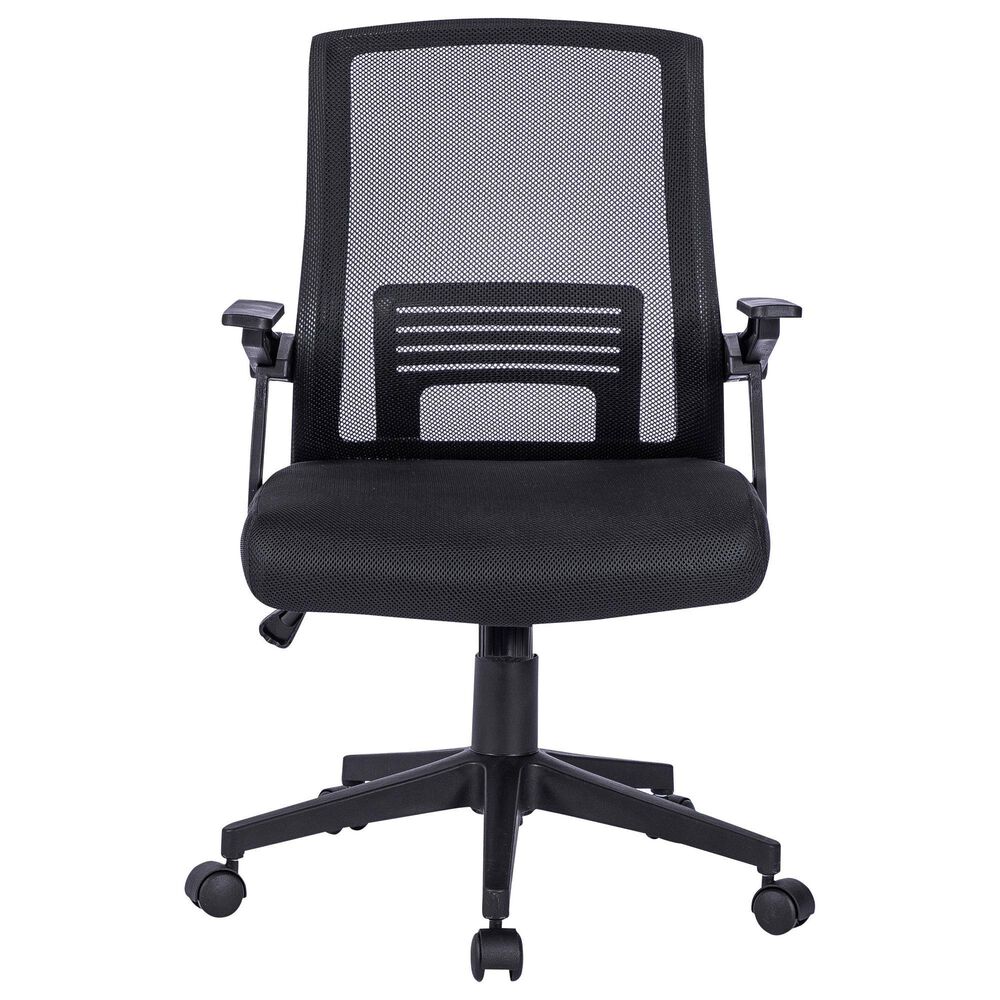 Rta Products Llc Ergonomic Office Mesh Chair in Black, , large