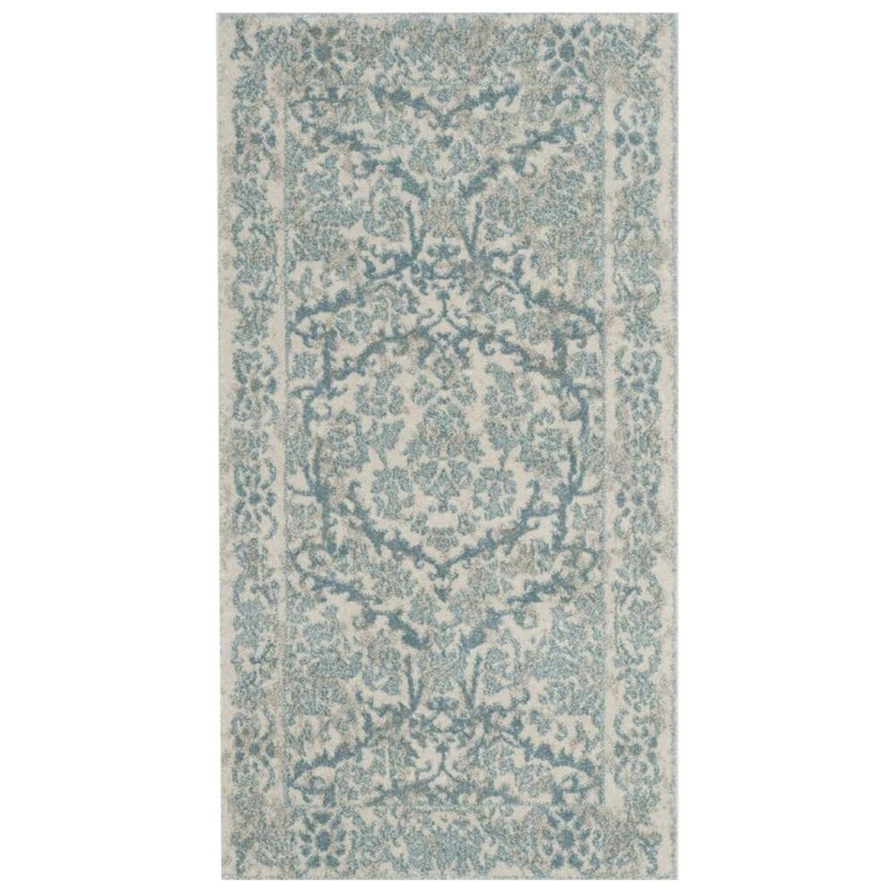 Safavieh Evoke EVK242C 2"2" x 4" Ivory and Light Blue Scatter Rug, , large