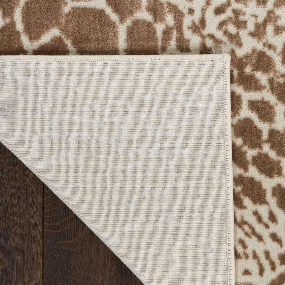 Nourison Desire Camel and Silver 9&#39; x 12&#39; Area Rug, , large