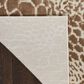 Nourison Desire Camel and Silver 9" x 12" Area Rug, , large
