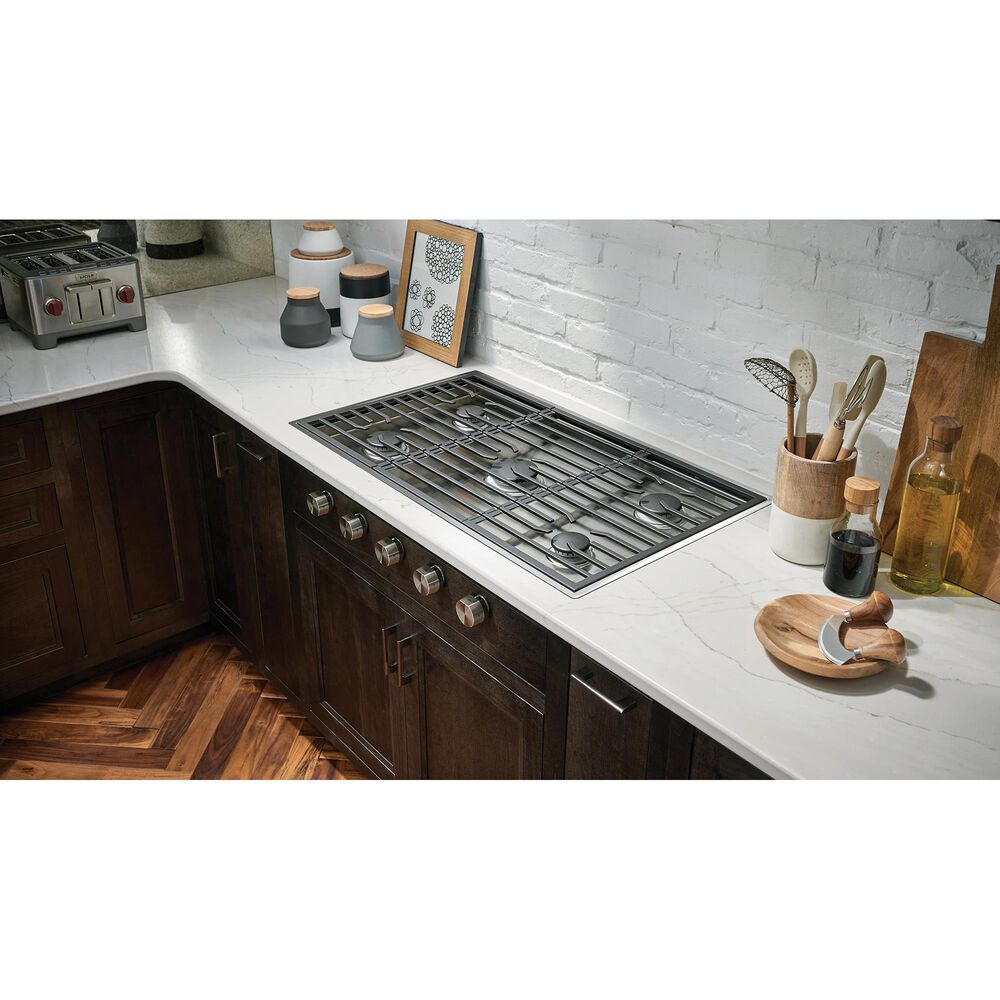 Wolf 36&quot; Liquid Propane Gas Cooktop in Stainless Steel, , large