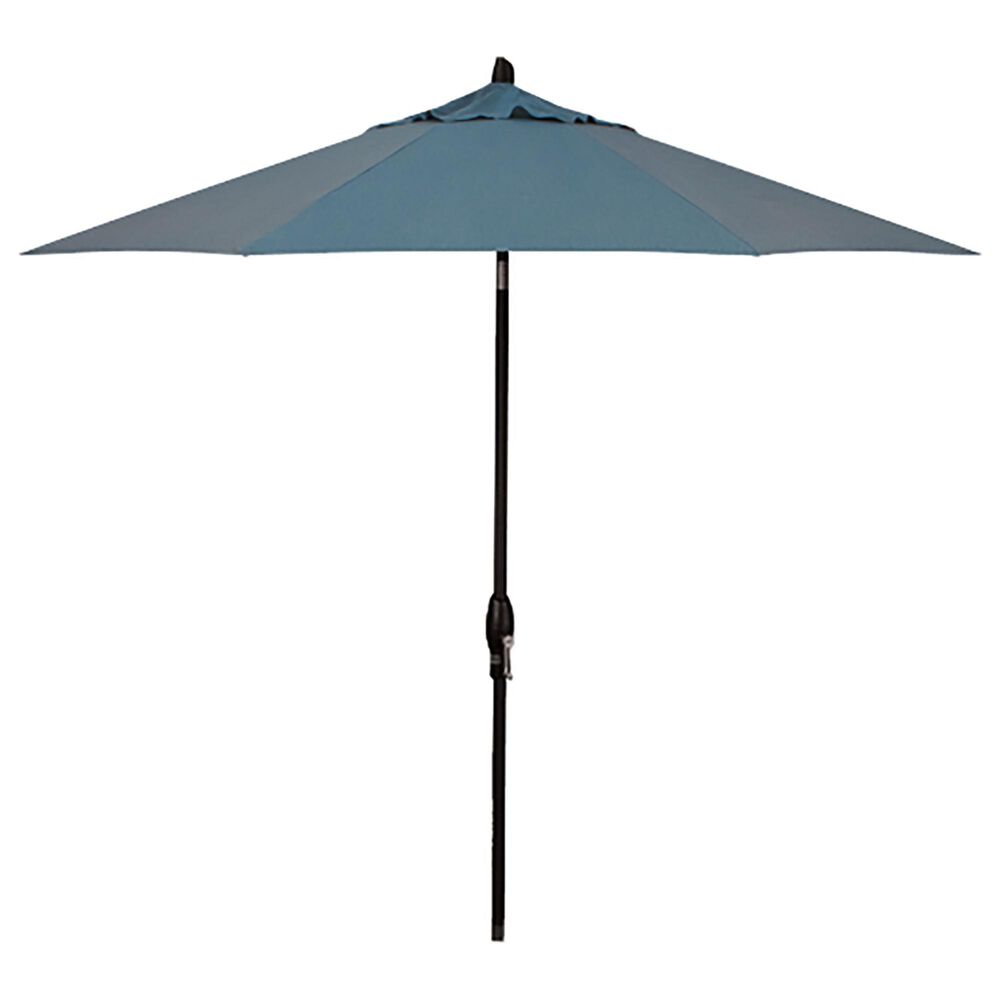 Garden Party 9" Cast Lagoon Auto Tilt Umbrella with Stand, , large