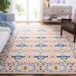 Safavieh Micro-Loop 8" x 10" Beige and Blue Area Rug, , large