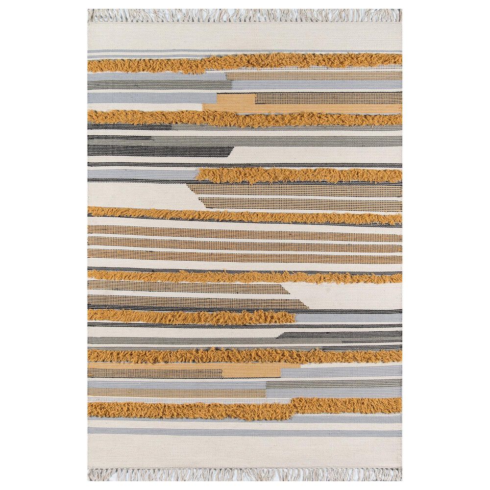 Novogratz Indio IND-6 3" x 5" Mustard Area Rug, , large