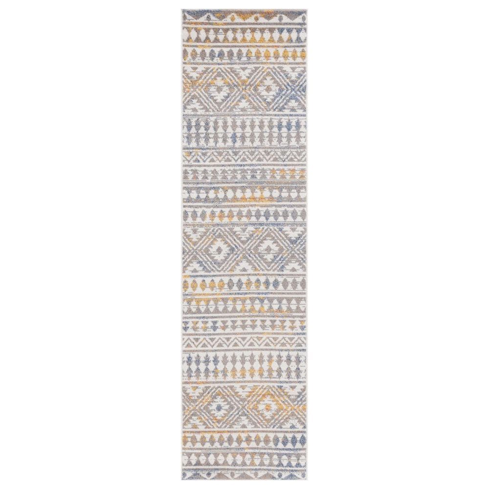 Safavieh Astoria 2"2" x 8" Grey and Ivory Runner, , large