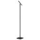 Cal Lighting Stratos Torchiere Floor Lamp in Sand Black and Antique Brass, , large