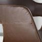 LumiSource Margarite Contemporary Dining/accent Chair in Black Metal and Espresso Faux Leather by LumiSource - Set of 2, , large