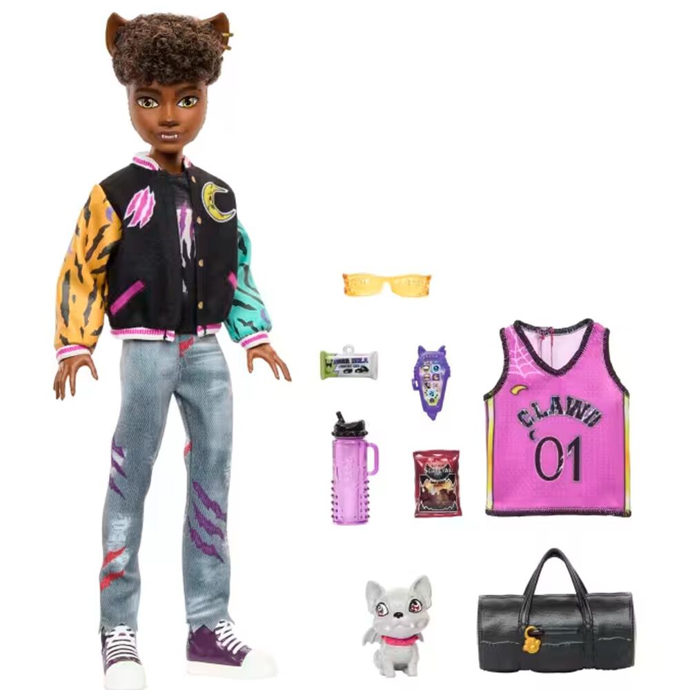Monster High Monster High Doll - Clawd Wolf with Pet and Accessories in Multicolor, , large