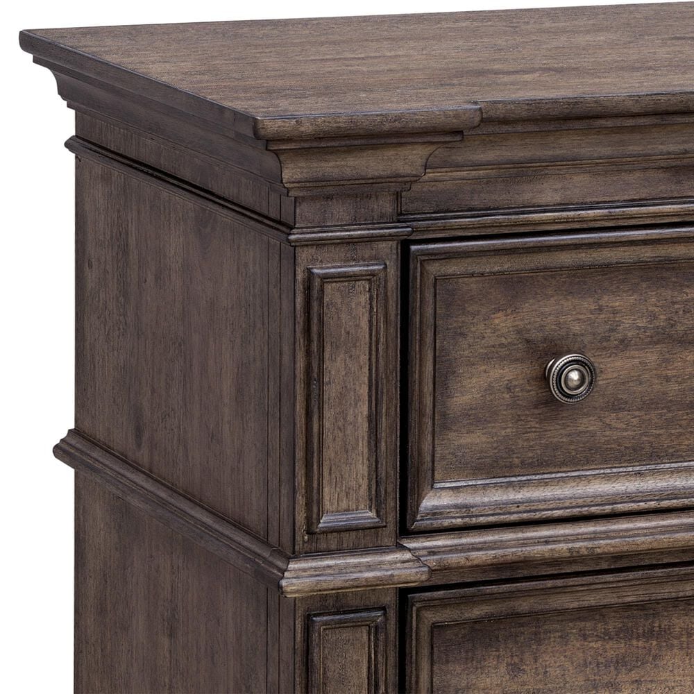 Chapel Hill Queen Bed and Two Nightstands in Brown, , large