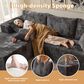 HOMLUX 108" Modular Sofa Set in Gray, , large