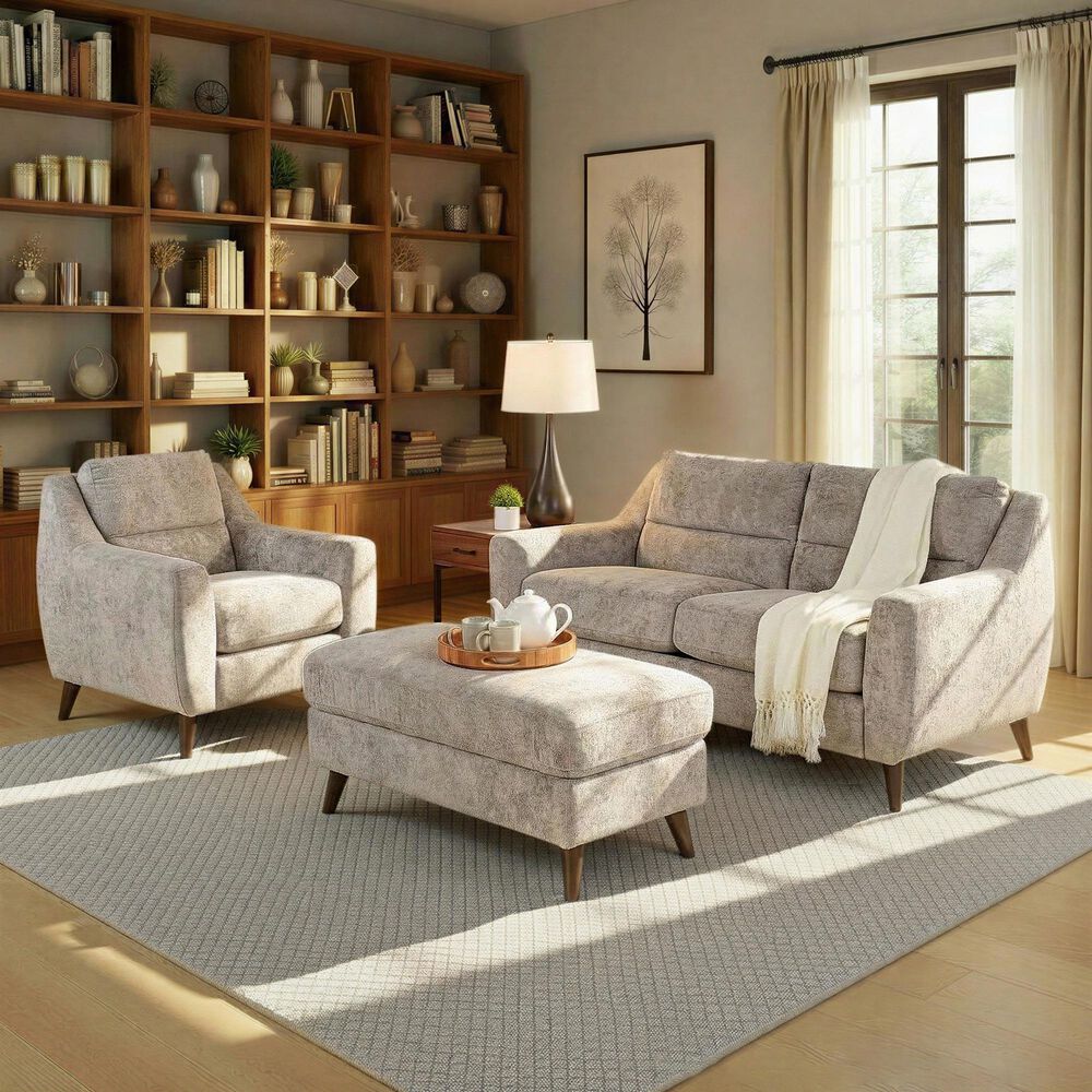 LumiSource Carly Accent Chair in Pewter, , large