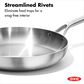 Green Pan Mira 12" Open Frypan Uncoated in Stainless Steel, , large