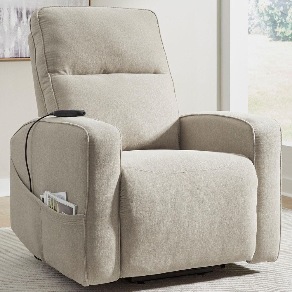 Ashley Starganza Power Lift Recliner in Smoke, , large