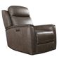 Bassett Douglas Leather Power Recliner in Sable, , large