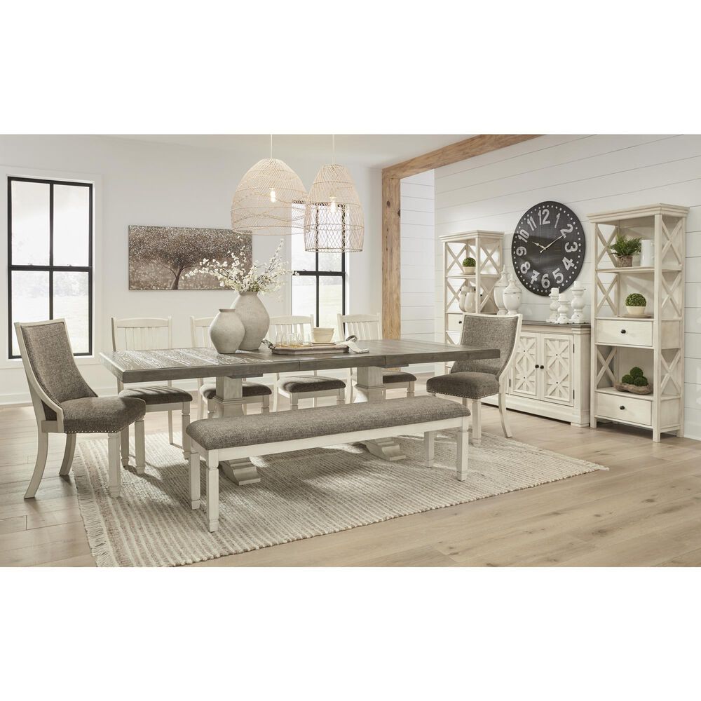 Ashley Bolanburg 3-Shelf Display Cabinet in Antique White, , large
