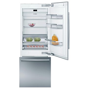 Bosch Benchmark 30" B30BB935SS Benchmark Built-In Bottom Freezer Refrigerator in Stainless Steel, , large