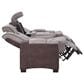 Titanic Furniture Power Reclining Sofa with Power Headrest in Brown, , large