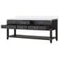 Lexora Home Norwalk 80" Double Bathroom Vanity in Black Oak with White Quartz Top and Rectangular Sinks, , large