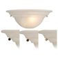 Vaxcel Babylon 1-Light Half Moon Wall Sconce with White Alabaster Glass, , large