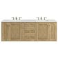James Martin Vanities Laurent 72" Double Bathroom Vanity in Light Natural Oak with 3 cm Ethereal Noctis Quartz Top and Rectangular Sinks, , large