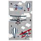 Safavieh Carousel 3"3" x 5"3" Light Grey and Red Kids  Area Rug, , large