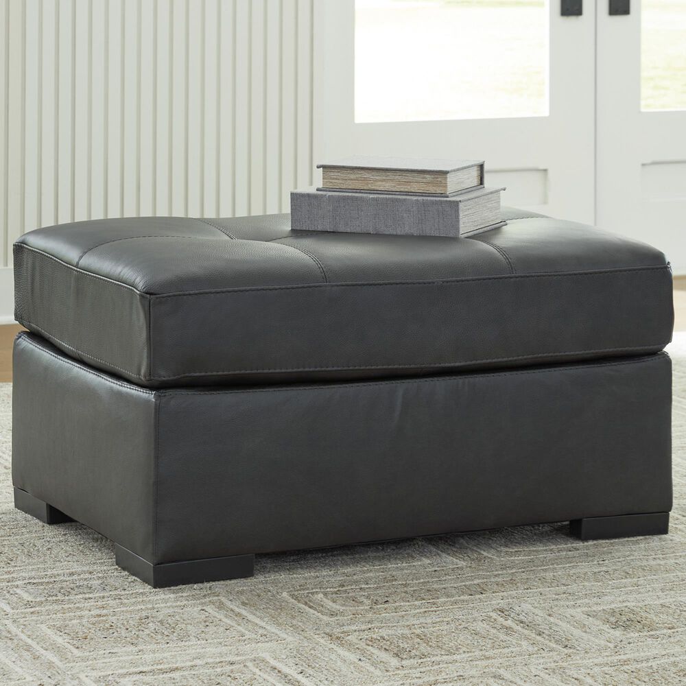 Ashley Brindley Pier Oversized Accent Ottoman in Fog, , large