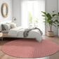 Dalyn Rug Company Hinton 4" Round Red Indoor/Outdoor Area Rug, , large