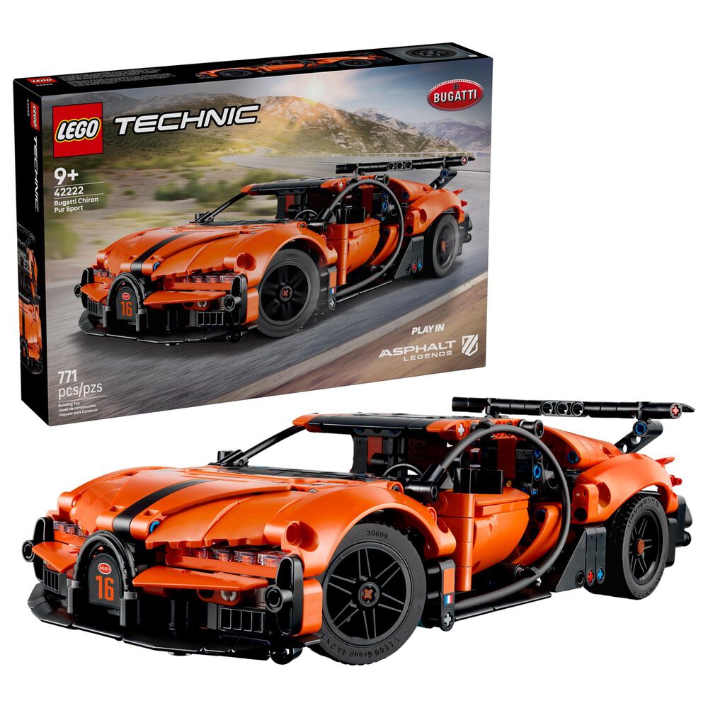 LEGO Technic Bugatti Chiron Pur Sport Hyper Car Building Set, , large