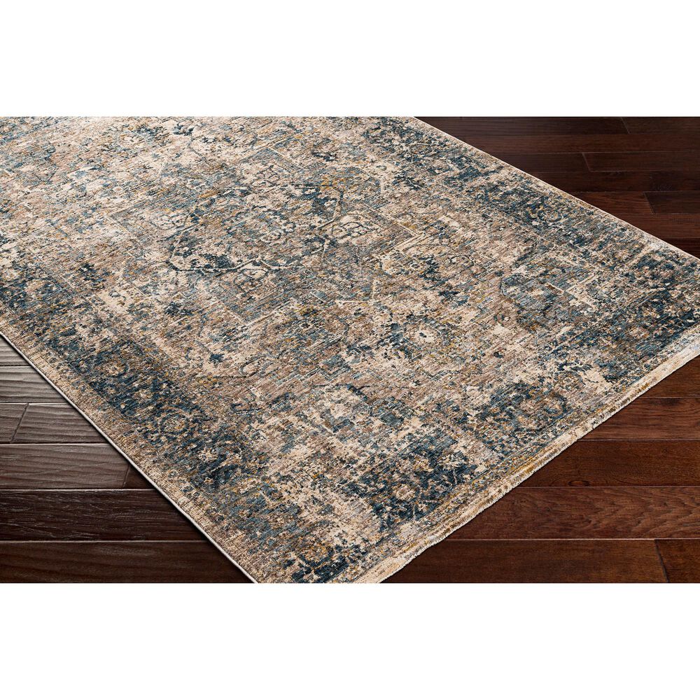 Surya Mirabel 5&#39; x 7&#39;5&quot; Teal, Aqua, Mustard, Taupe, Gray and Beige Area Rug, , large