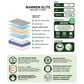 Sleeptronic Warren Elite Medium Hybrid California King Mattress with High Profile Box Springs, , large