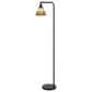 Cal Lighting Vittorio Downbridge Tiffany Floor Lamp in Black, , large