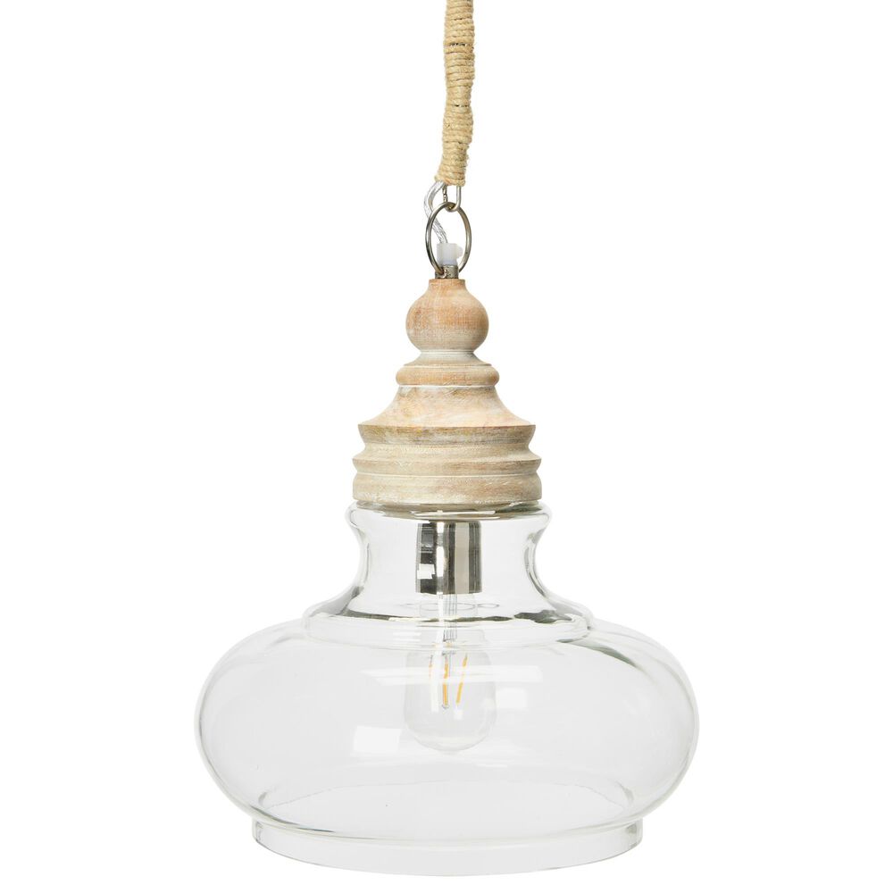 Creative Coop Beatrice 1-Light Pendant in Cream, , large