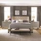Bernhardt Maxime Queen Upholstered Bed in Cream, , large